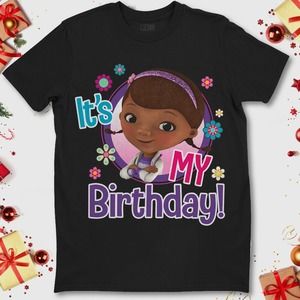 Disney Junior Doc It's My Birthday Unisex T-Shirt For Men Women